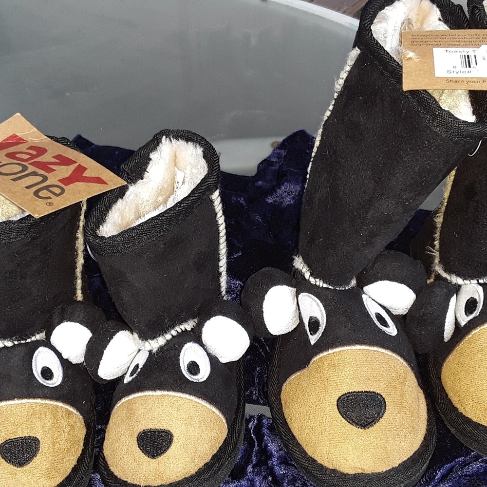 Children's lined warm slip on 🐻 boots
